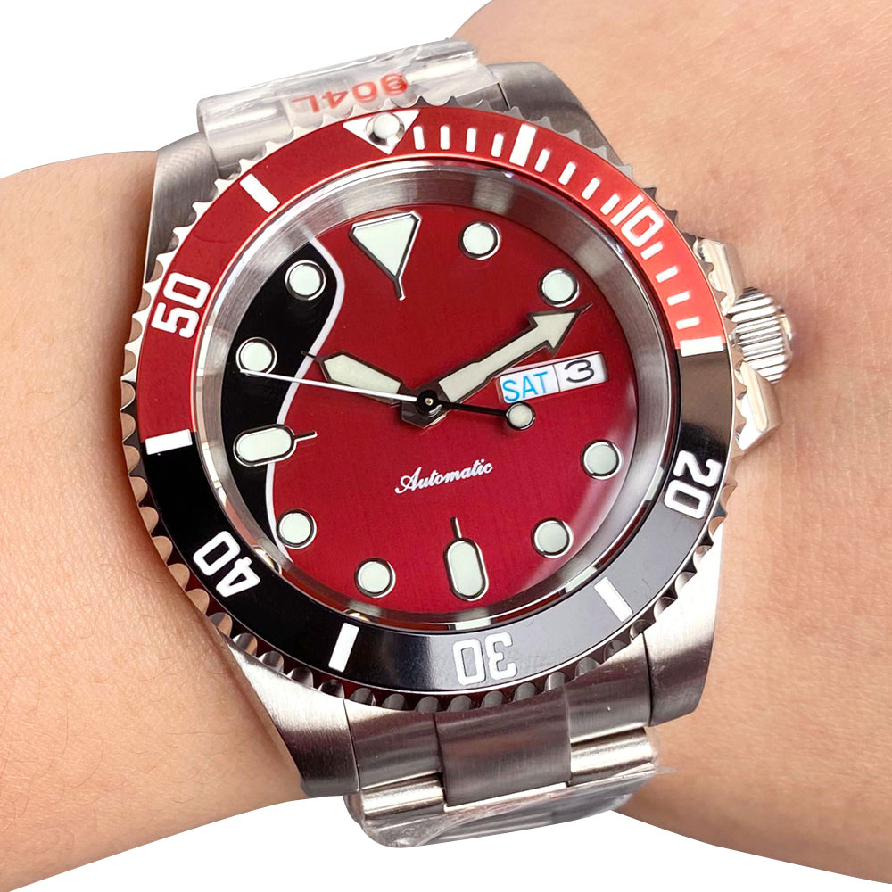 Customized 20ATM 40mm Date Wee - مراجعة Sapphire Crystal Display وسعره