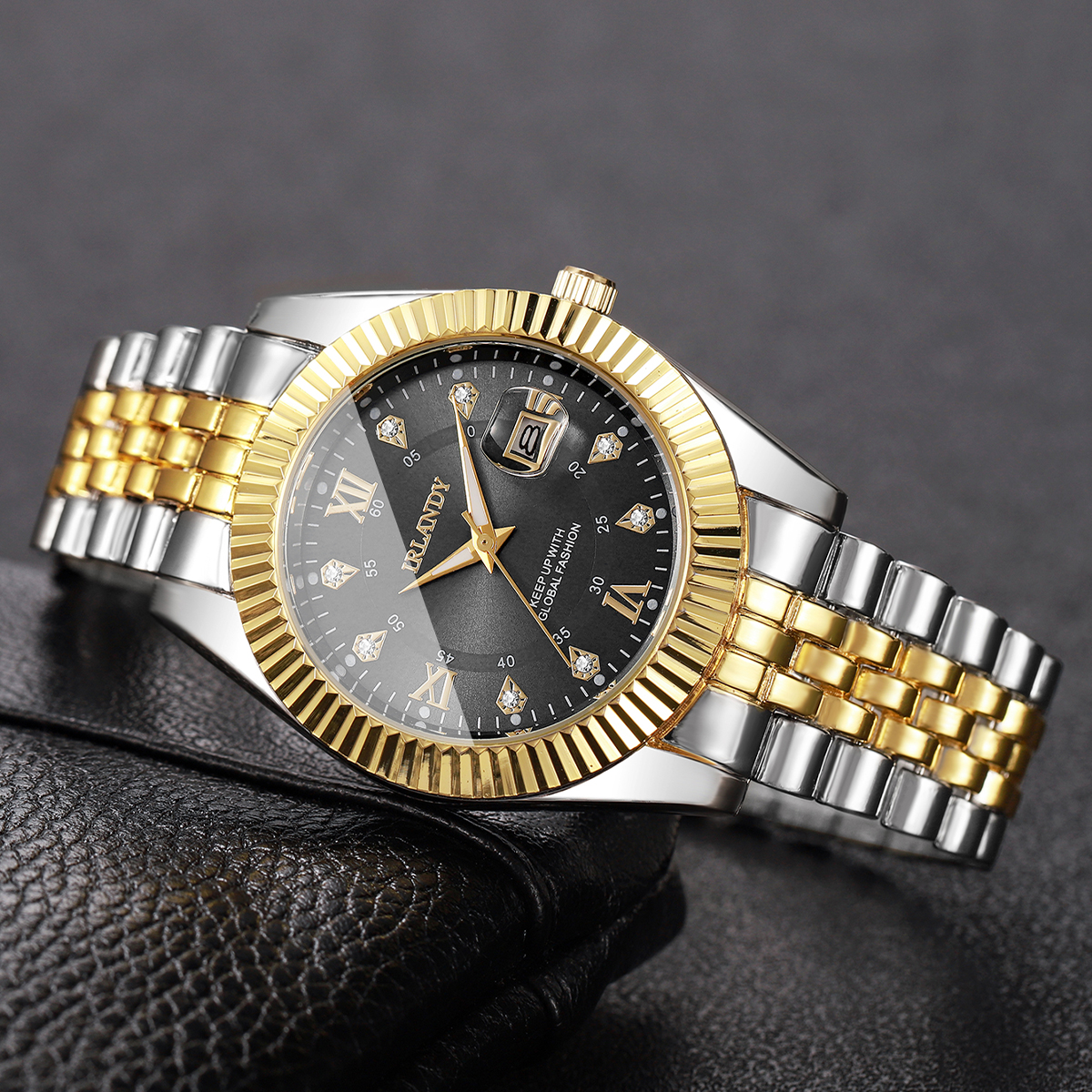 Fashion Rhinestone Roma Dial M - مراجعة Luxury Watch Organizer وسعره