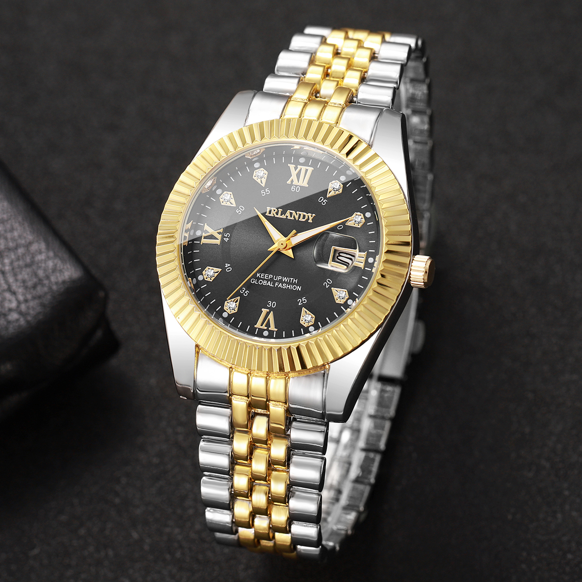 Fashion Rhinestone Roma Dial M - مراجعة Luxury Watch Organizer وسعره