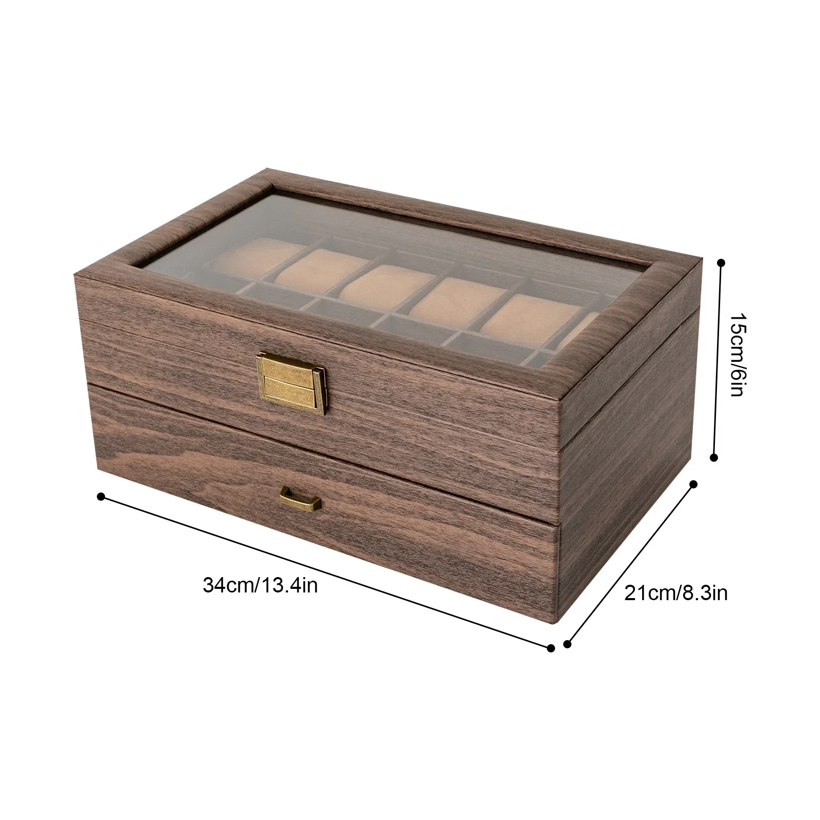 24-Slot Wooden Watch Holder Or - مراجعة Luxury Watch Tier وسعره