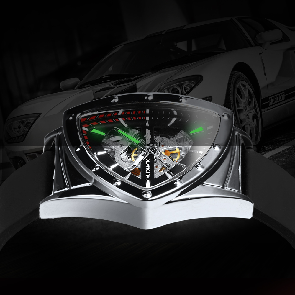 WINNER Fashion Mens Watches To - مراجعة Watch Triangle Luxury وسعره