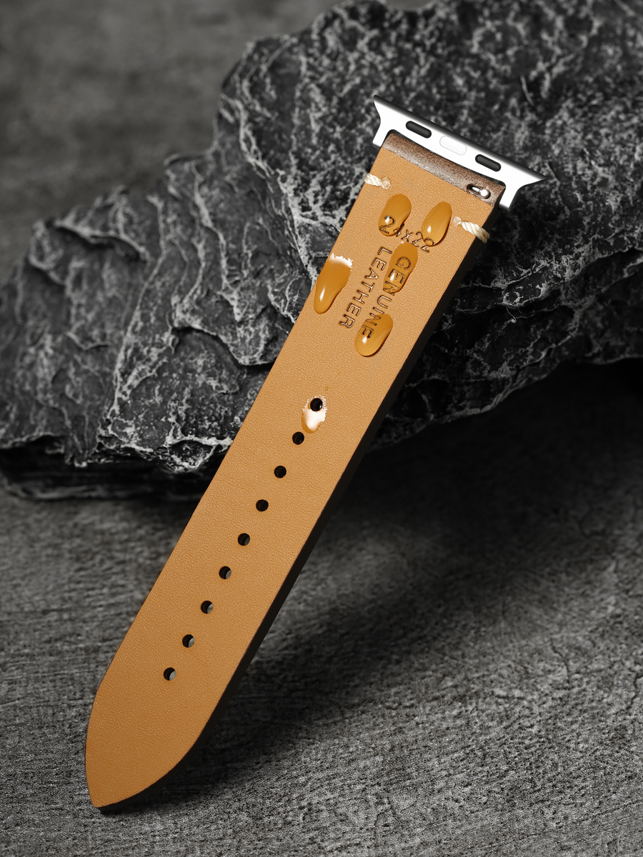 Luxury Leather Watch Strap for - مراجعة Luxury Watch Apple Bands وسعره