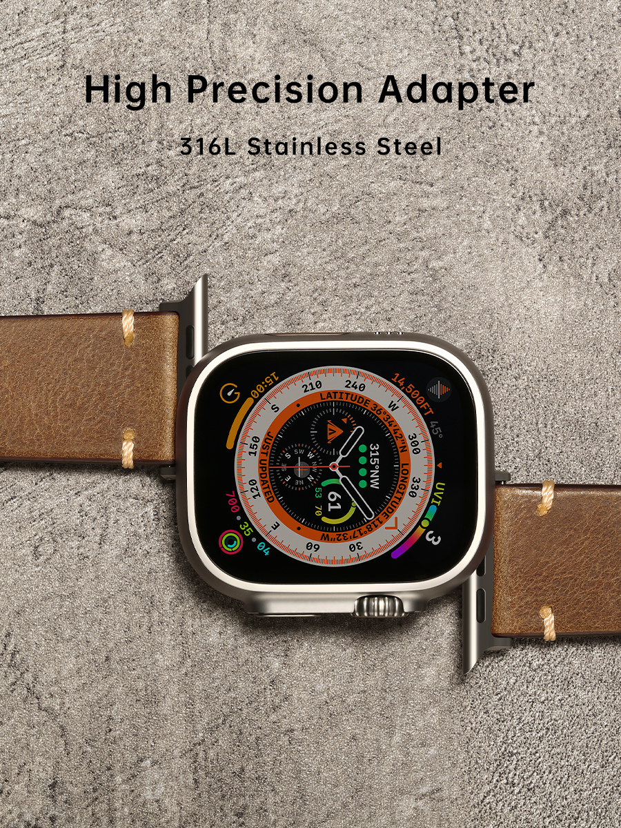 Luxury Leather Watch Strap for - مراجعة Luxury Watch Apple Bands وسعره
