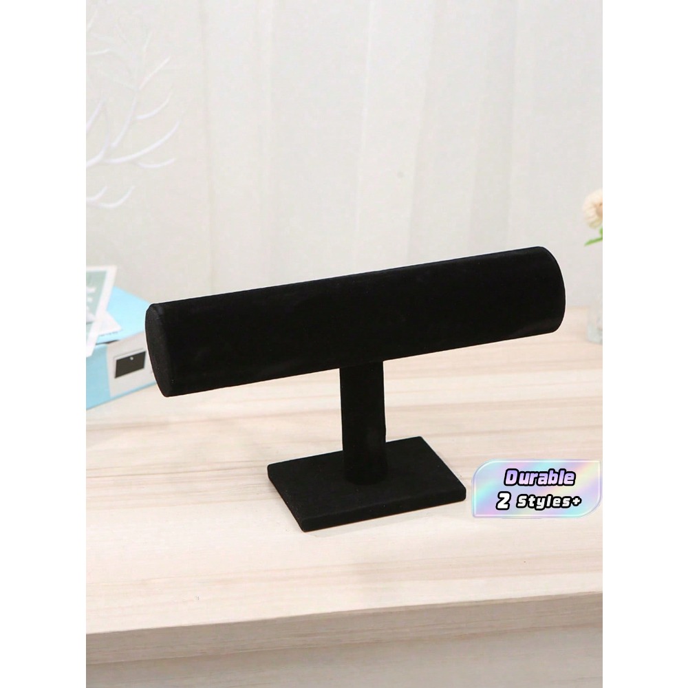 1pc Fashion Black Velvet T-Bar - مراجعة Luxury Watch Organizer وسعره