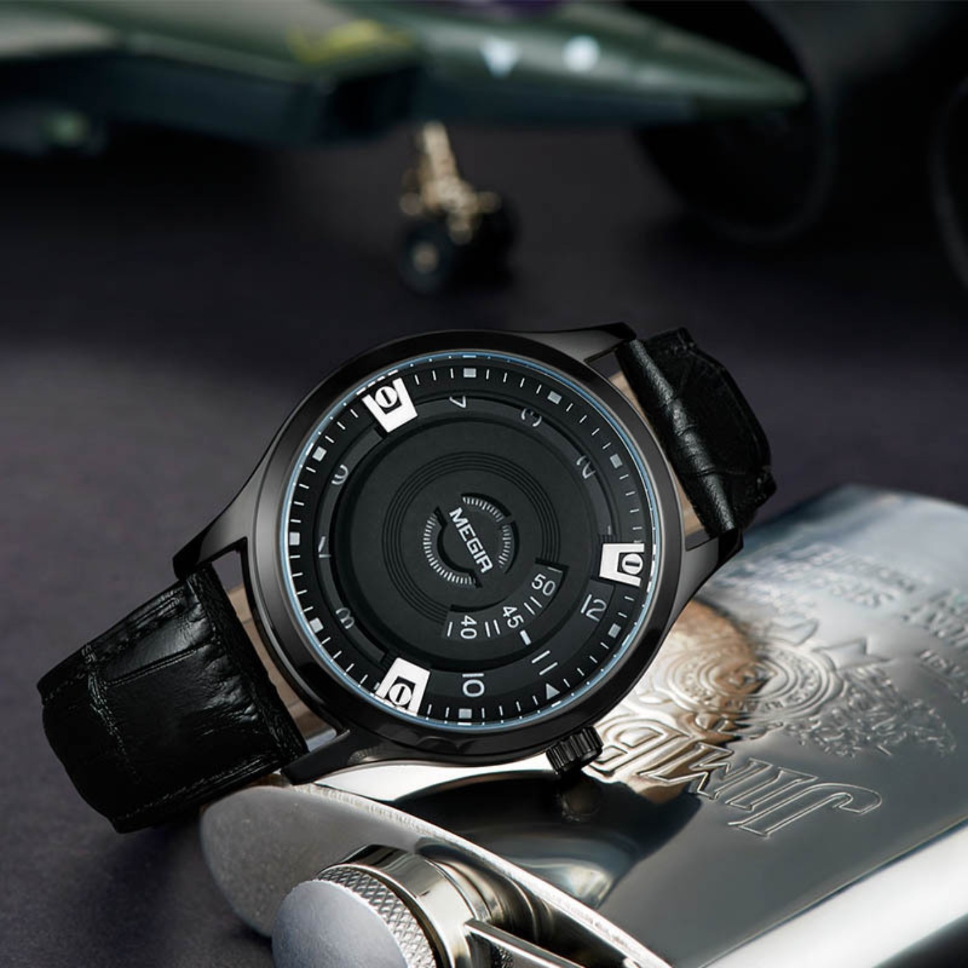 MEGIR Men Watches Luxury Leath - مراجعة Luxury Watch Leather وسعره