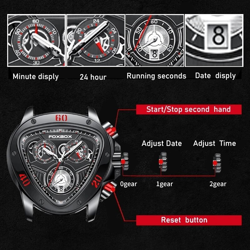 2024 Top Brand Luxury Big Dial - مراجعة Watch Triangle Luxury وسعره