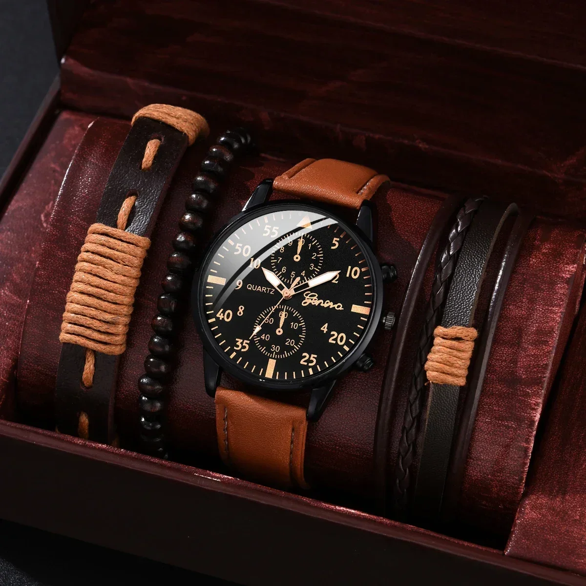 4/2/1pcs Men Sports Watches Se - مراجعة Luxury Watch Organizer وسعره