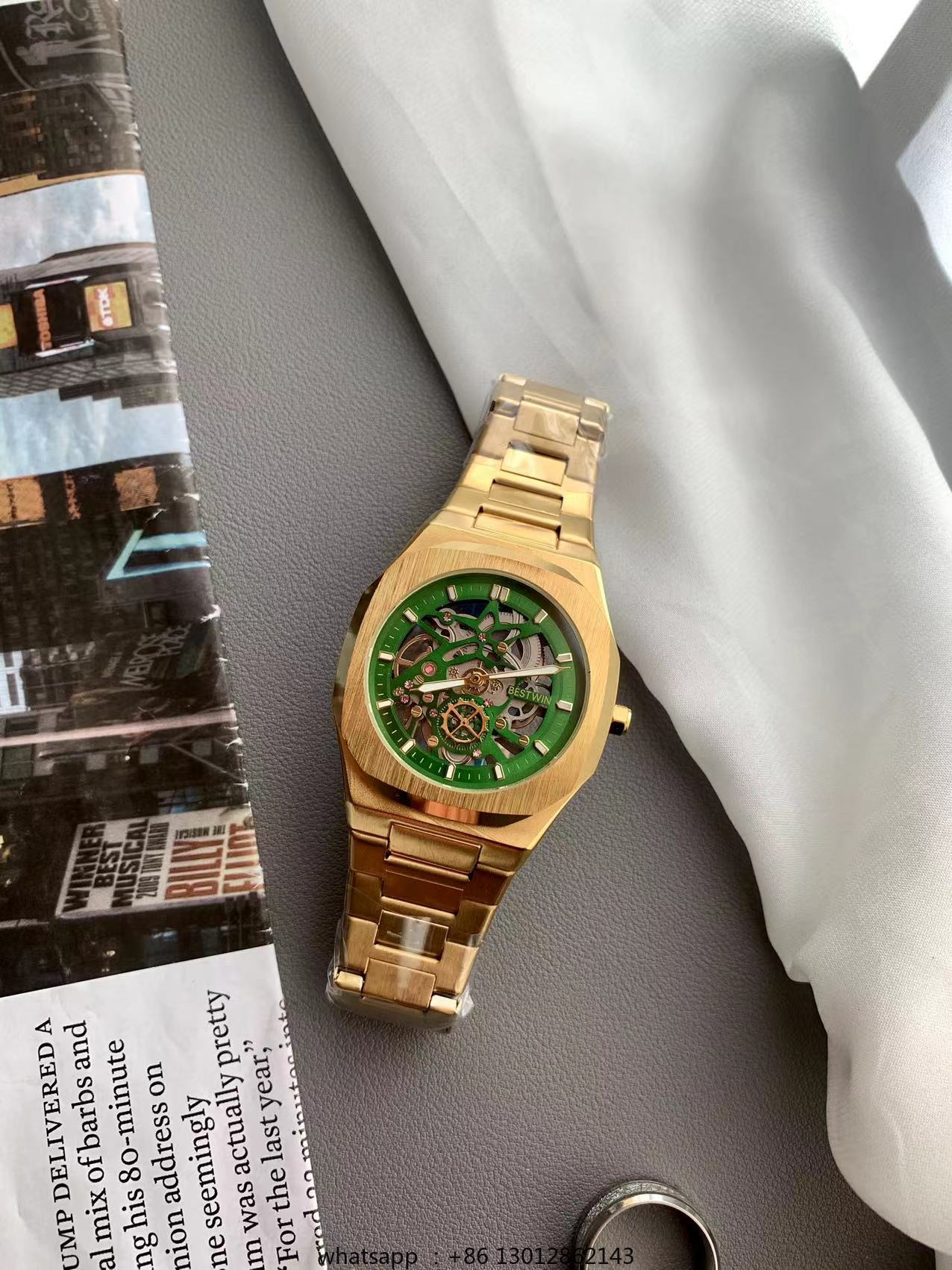 Steel strip waterproof persona - مراجعة Luxury Watch Green وسعره