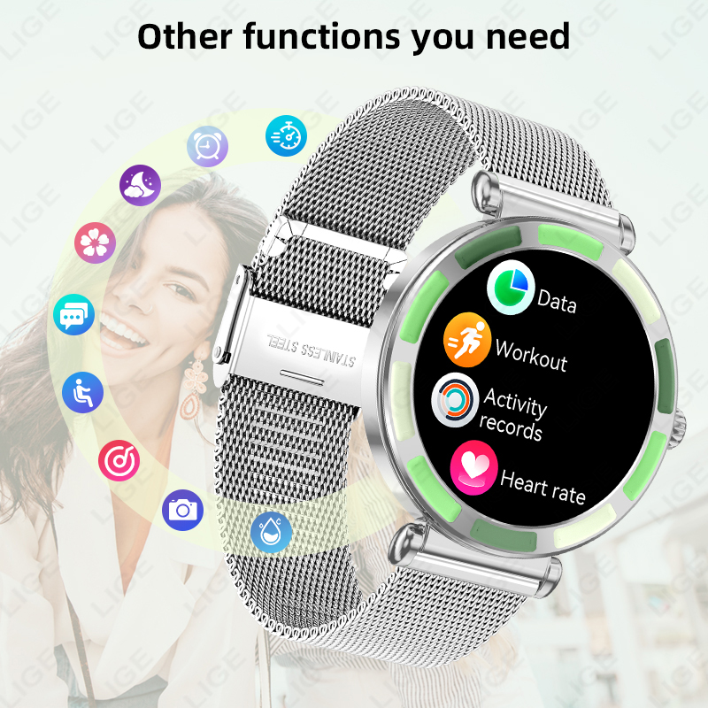 LIGE Luxury Women Smart Watche - مراجعة Luxury Watch Hd وسعره