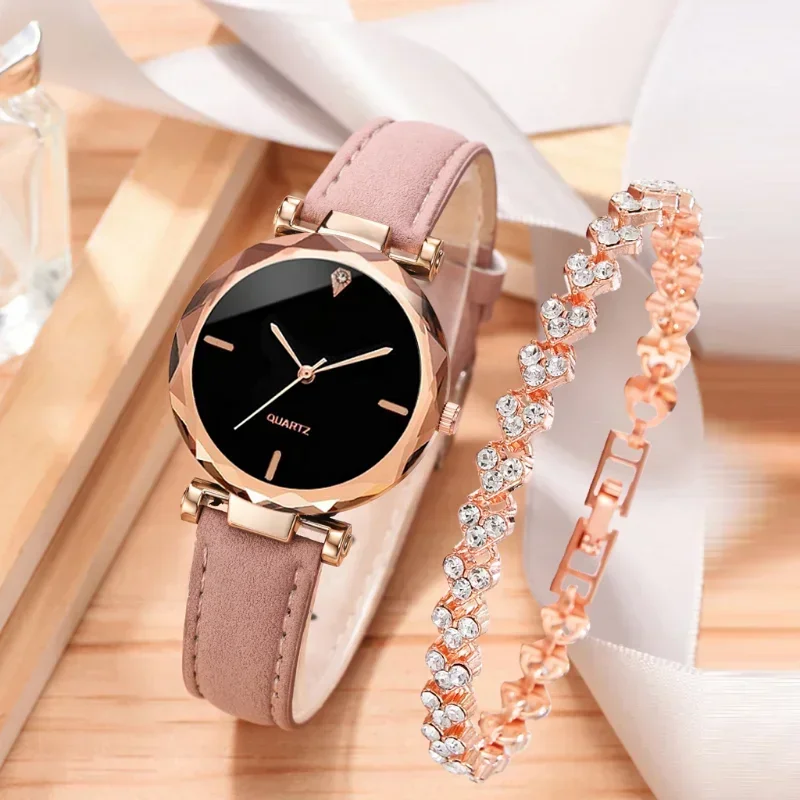 2PCS Set Luxury Watch Women Br - مراجعة Lux Watch وسعره