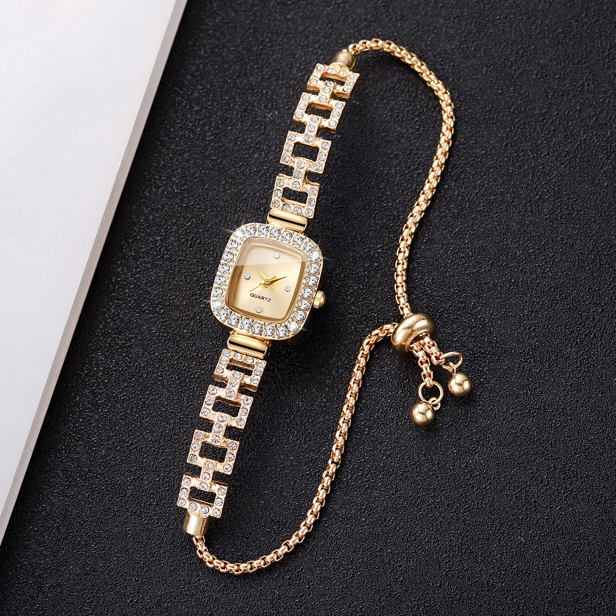 Luxury Rhinestone Bracelet Str - مراجعة Luxury Watch Organizer وسعره