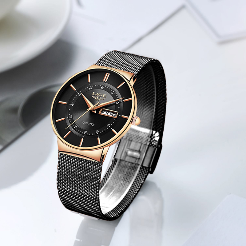LIGE Women Watches Luxury Bran - مراجعة Luxury Watch Organizer وسعره