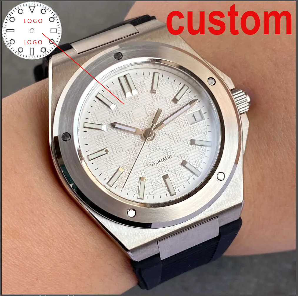 Custom New Silver 40mm Round B - مراجعة Luxury Watch Japan وسعره