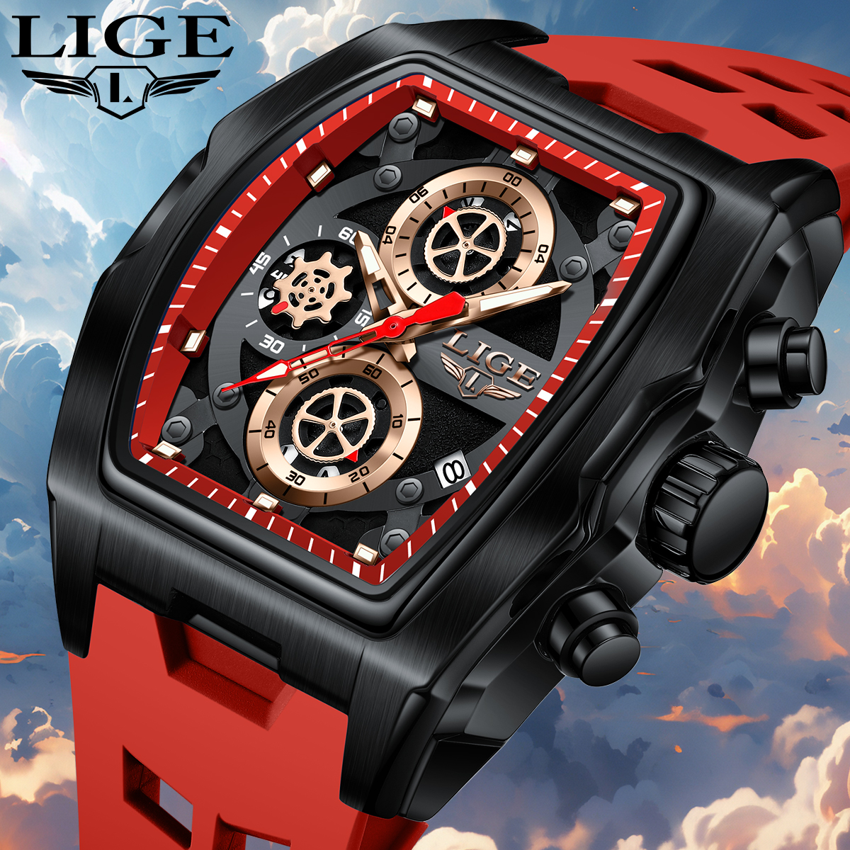 LIGE Hot Sale Fashion Men Quar - مراجعة Luxury Watch For Sale وسعره