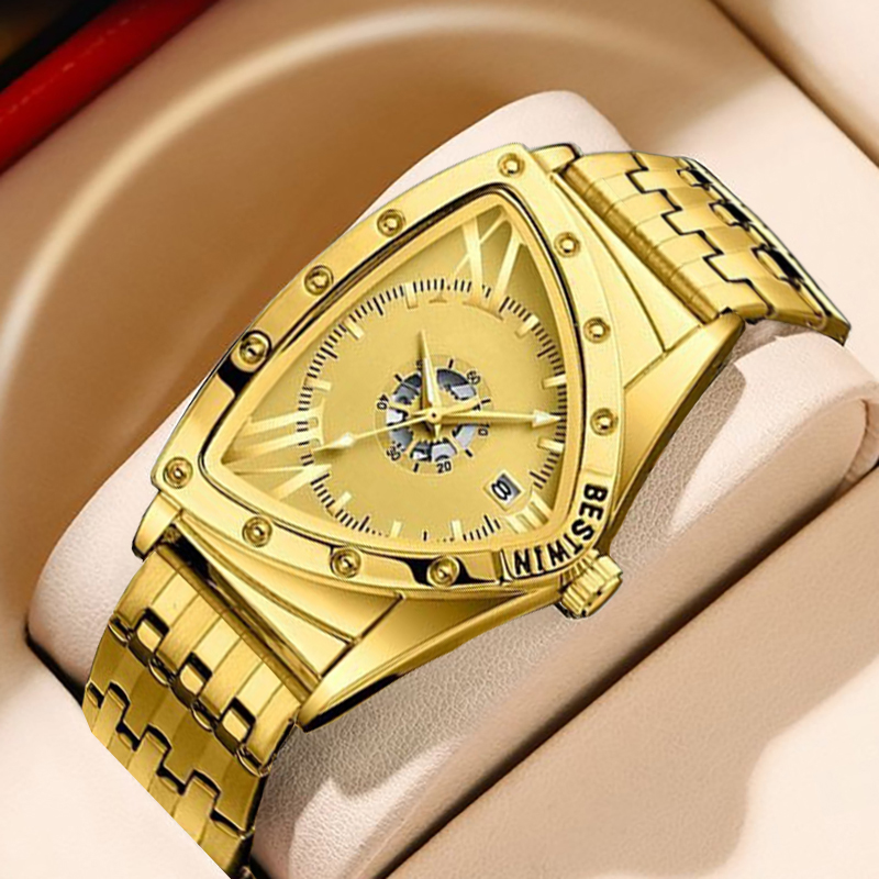 Men Watches Unique Design Top  - مراجعة Watch Triangle Luxury وسعره