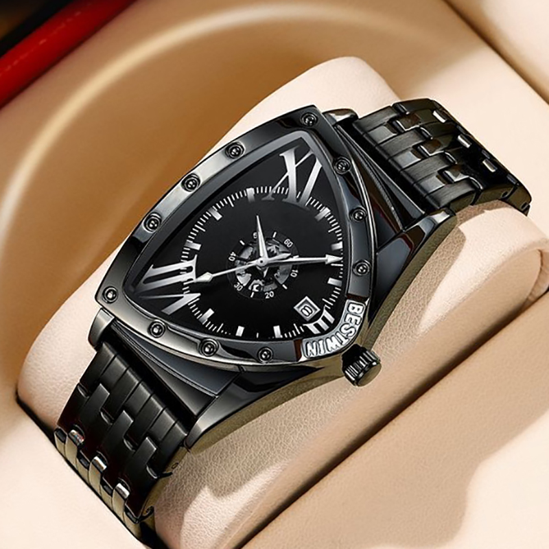 Men Watches Unique Design Top  - مراجعة Watch Triangle Luxury وسعره
