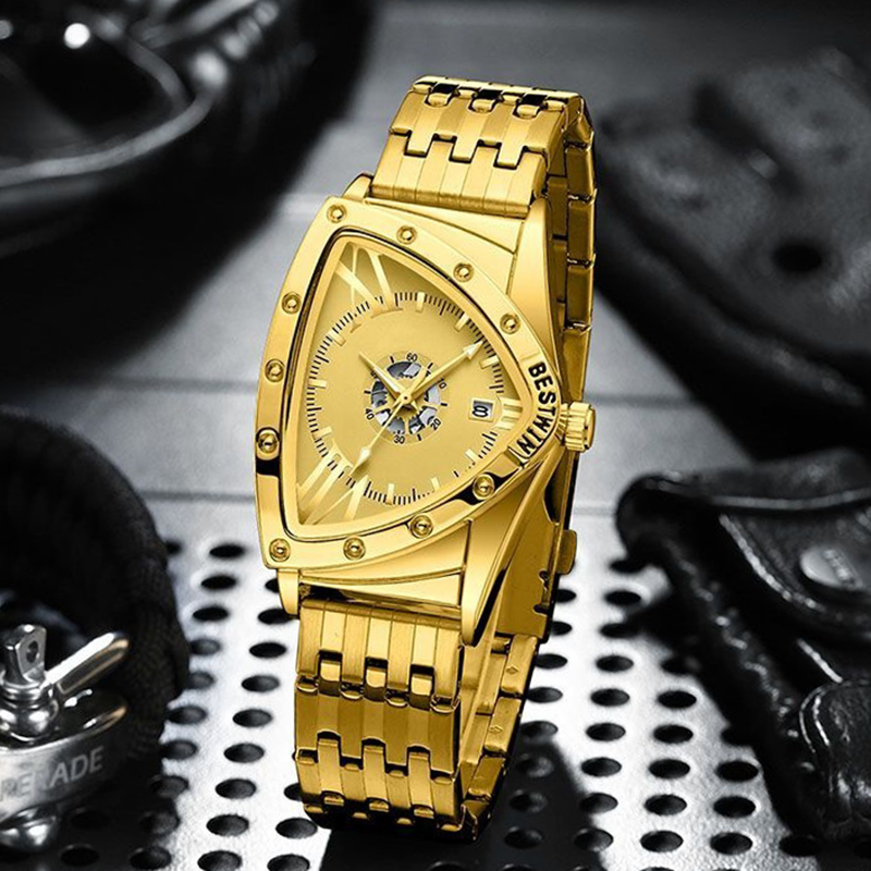Men Watches Unique Design Top  - مراجعة Watch Triangle Luxury وسعره