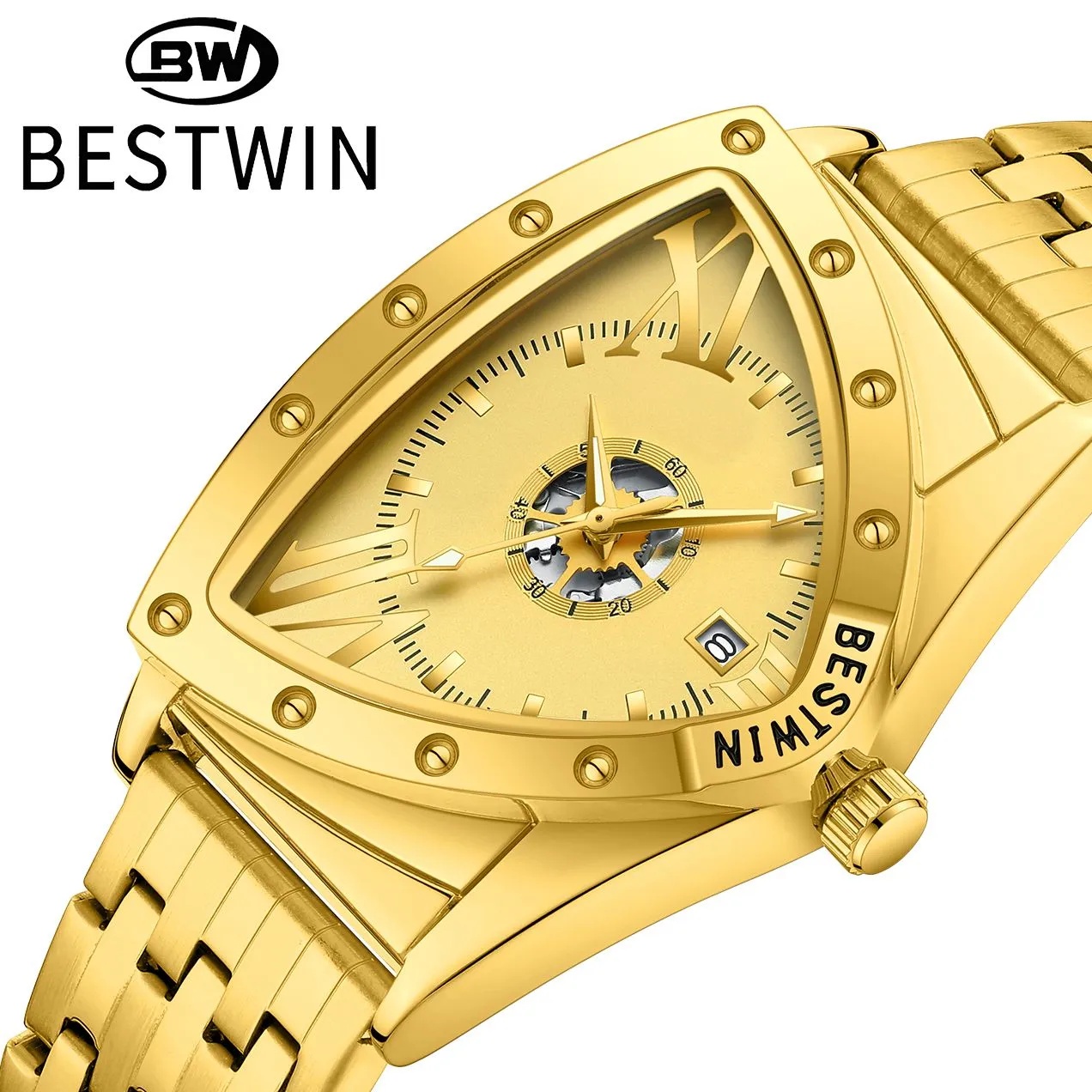 Men Watches Unique Design Top  - مراجعة Watch Triangle Luxury وسعره