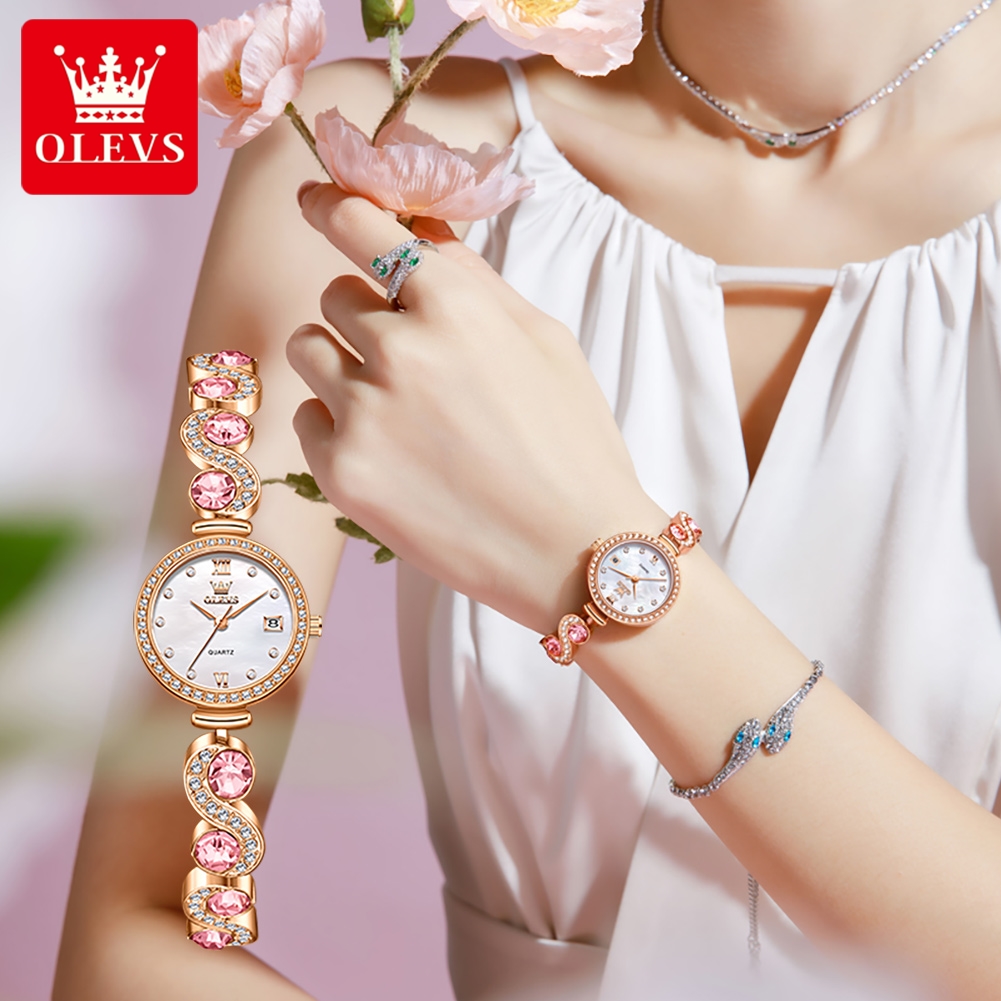 OLEVS 5633 Women Watch Dress E - مراجعة Luxury Watch Hd وسعره