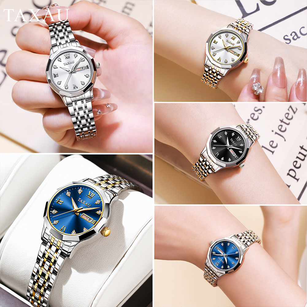 OLEVS Fashion Golden Watch for - مراجعة Luxury Watch Logos وسعره