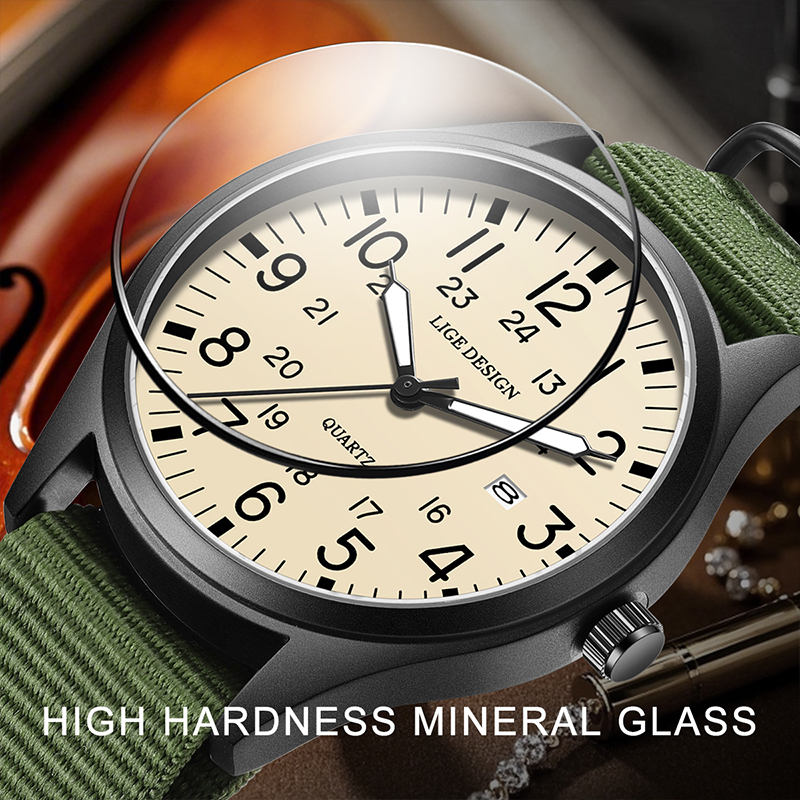 LIGE 2025 TOP NEW quartz wrist - مراجعة Luxury Watch Green وسعره