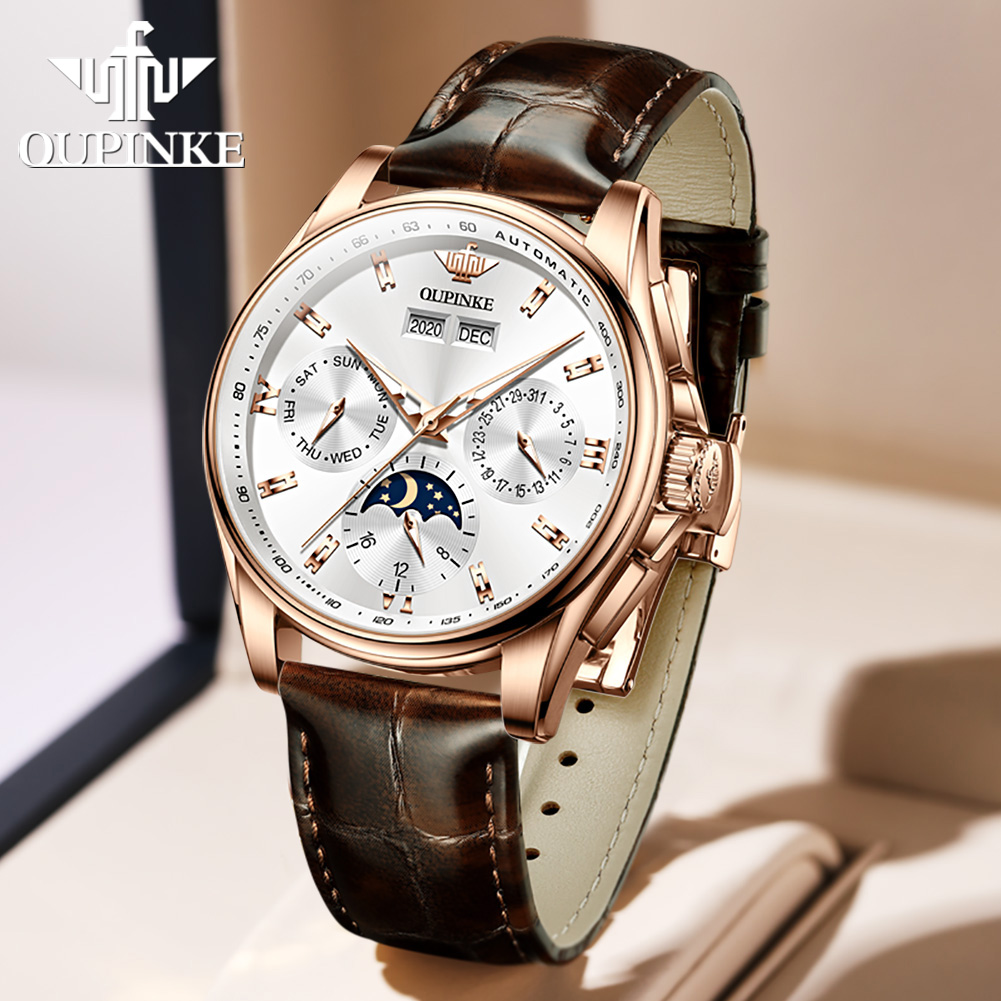 OUPINKE Men's Watches Casual T - مراجعة Sapphire Crystal Display وسعره