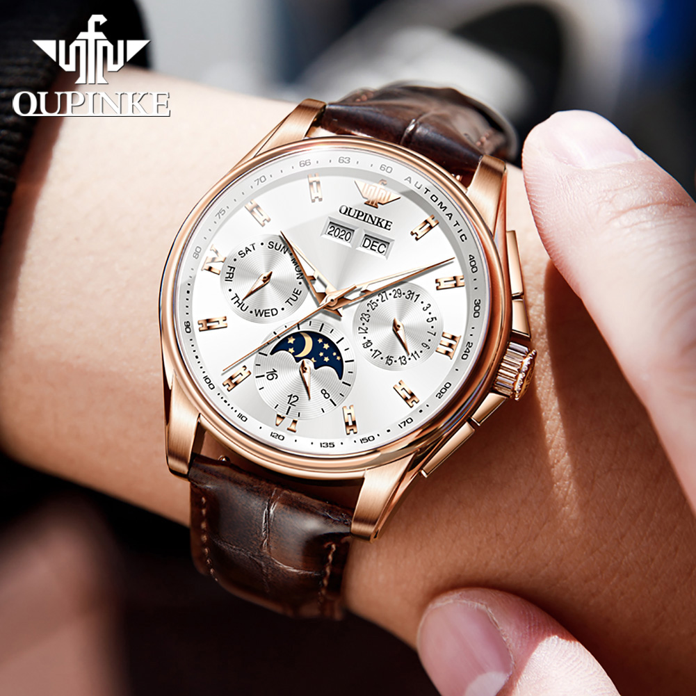 OUPINKE Men's Watches Casual T - مراجعة Sapphire Crystal Display وسعره