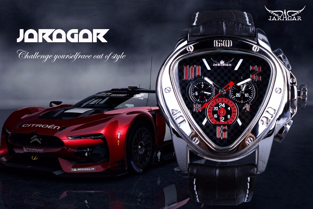 Jaragar Sport Racing Design Ge - مراجعة Watch Triangle Luxury وسعره
