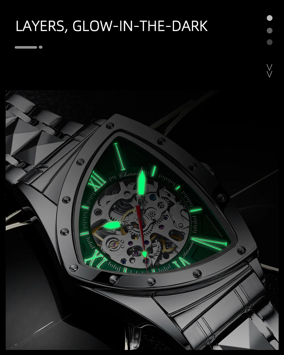 CHENXI Designer Luxury Fashion - مراجعة Watch Triangle Luxury وسعره
