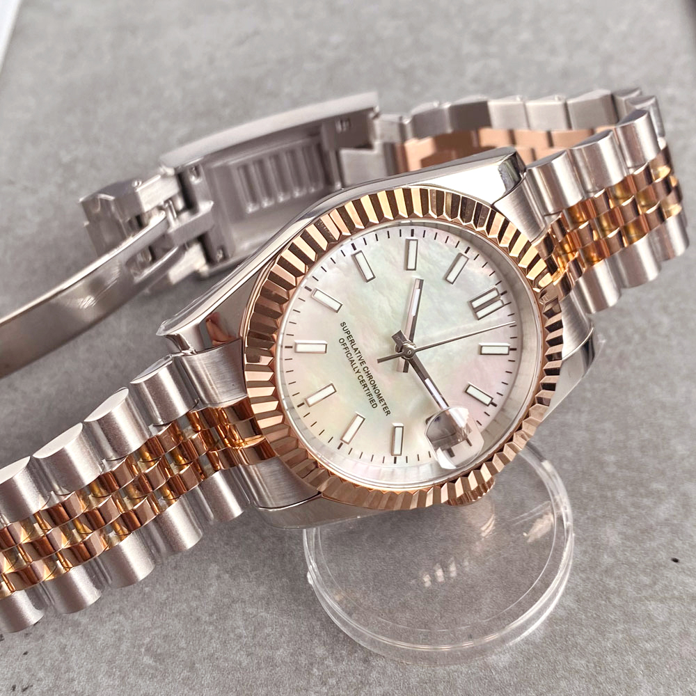 Customized two tone rose gold  - مراجعة Luxury Watch Case وسعره