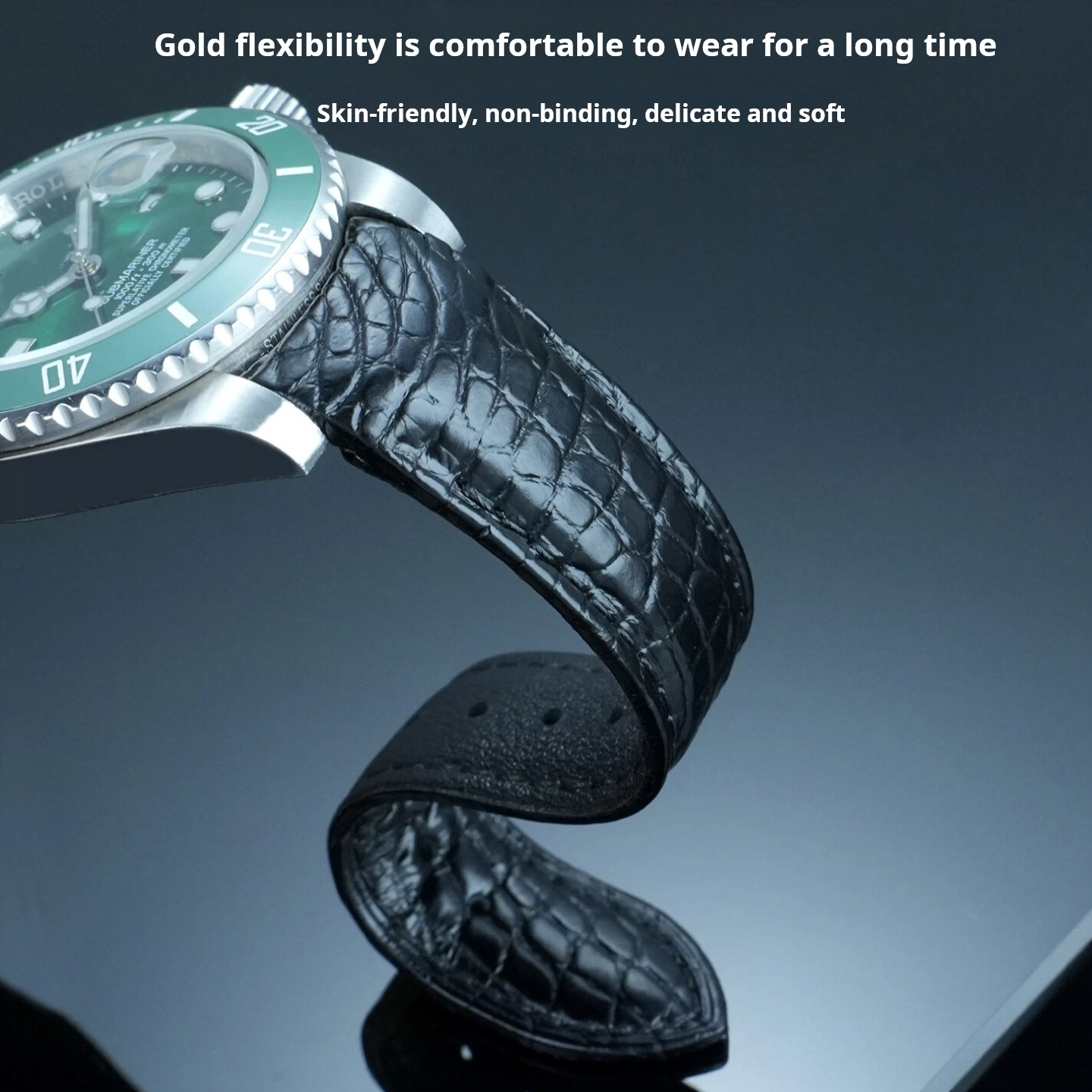 20mm 22mm Curved Crocodile Ski - مراجعة Luxury Watch Jaeger Lecoultre وسعره