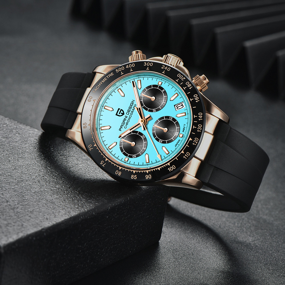 PAGANI DESIGN Mens Stop Watch  - مراجعة Sapphire Crystal Display وسعره