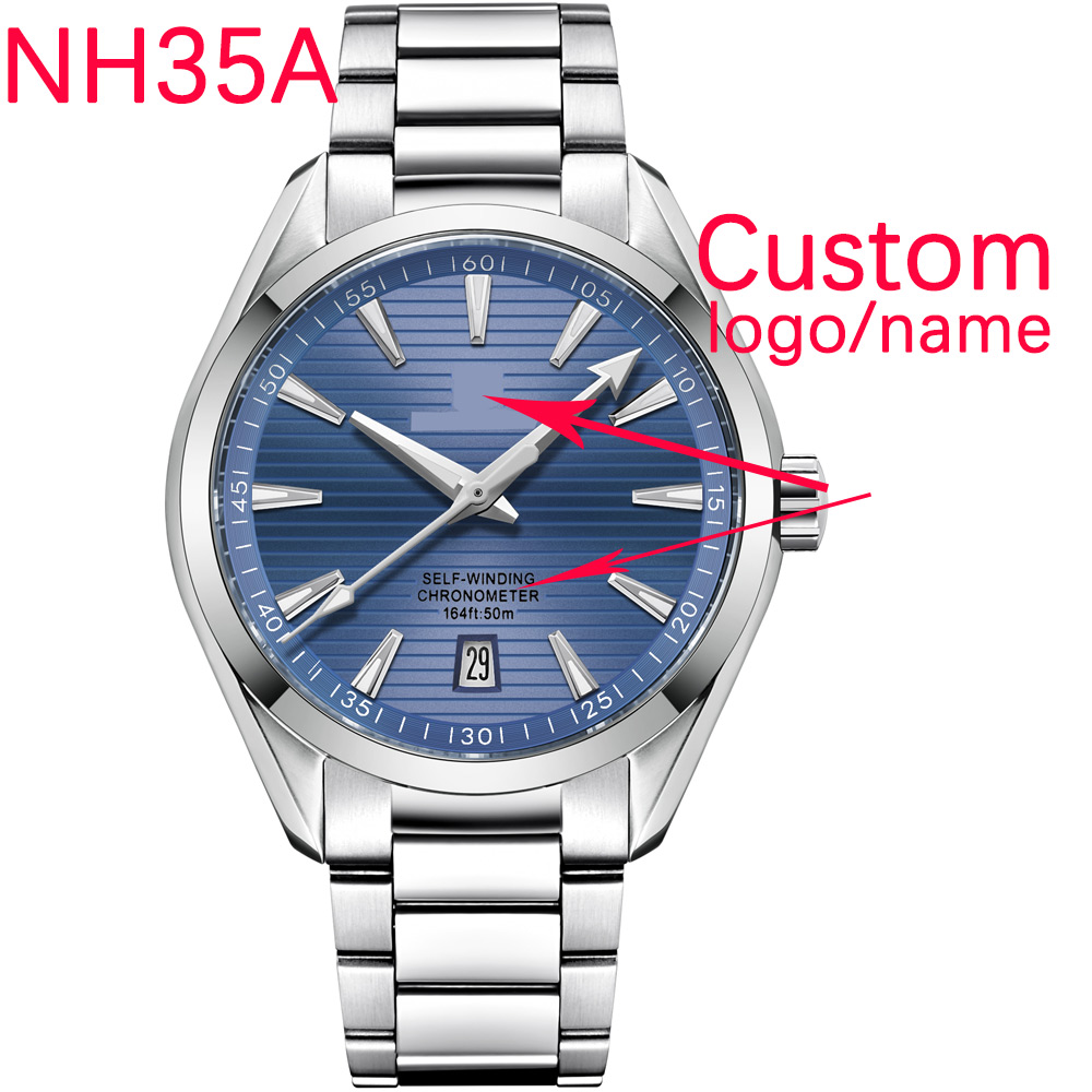 Luxury NH35 Movt Custom Logo 4 - مراجعة Luxury Watch Logos وسعره