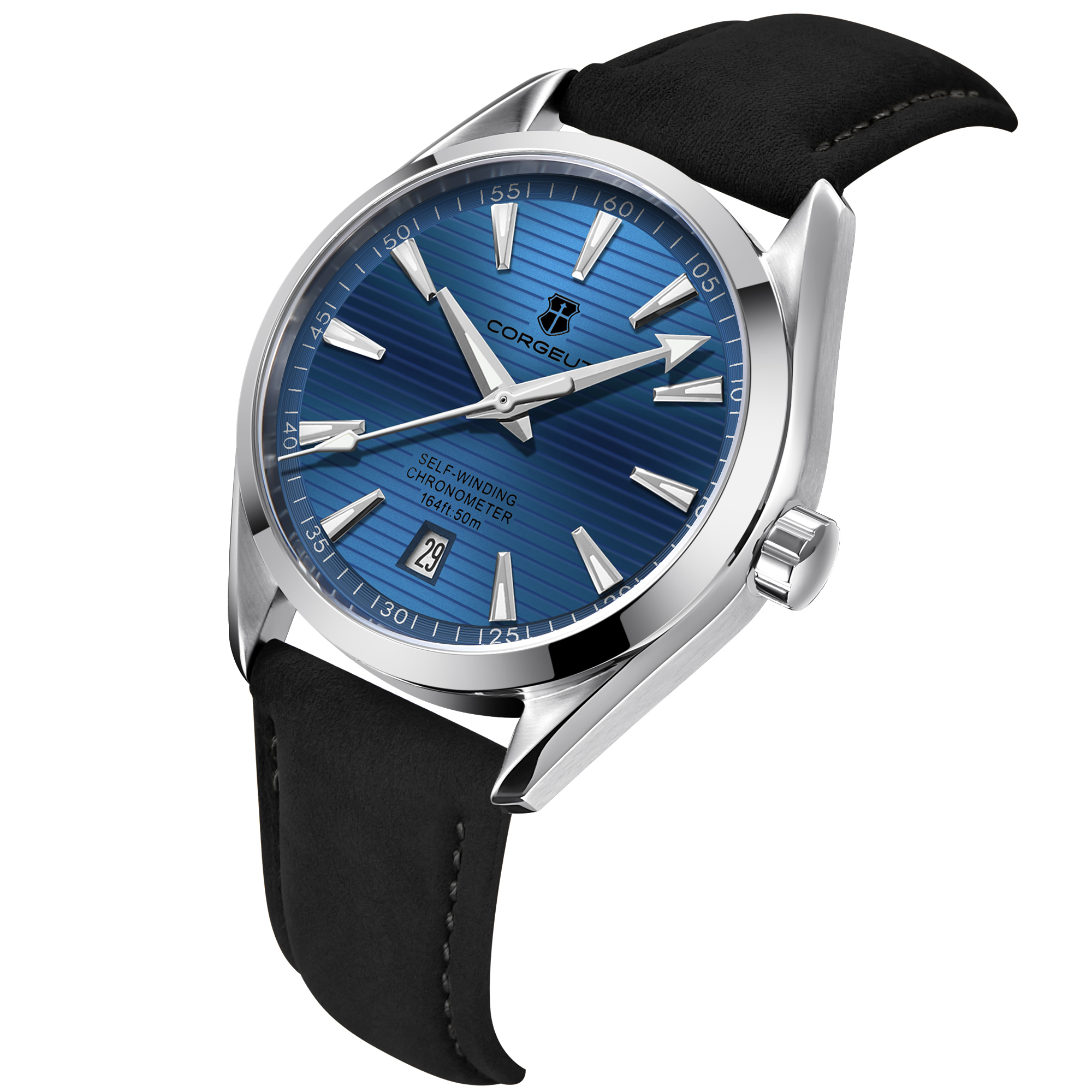 Luxury NH35 Movt Custom Logo 4 - مراجعة Luxury Watch Logos وسعره