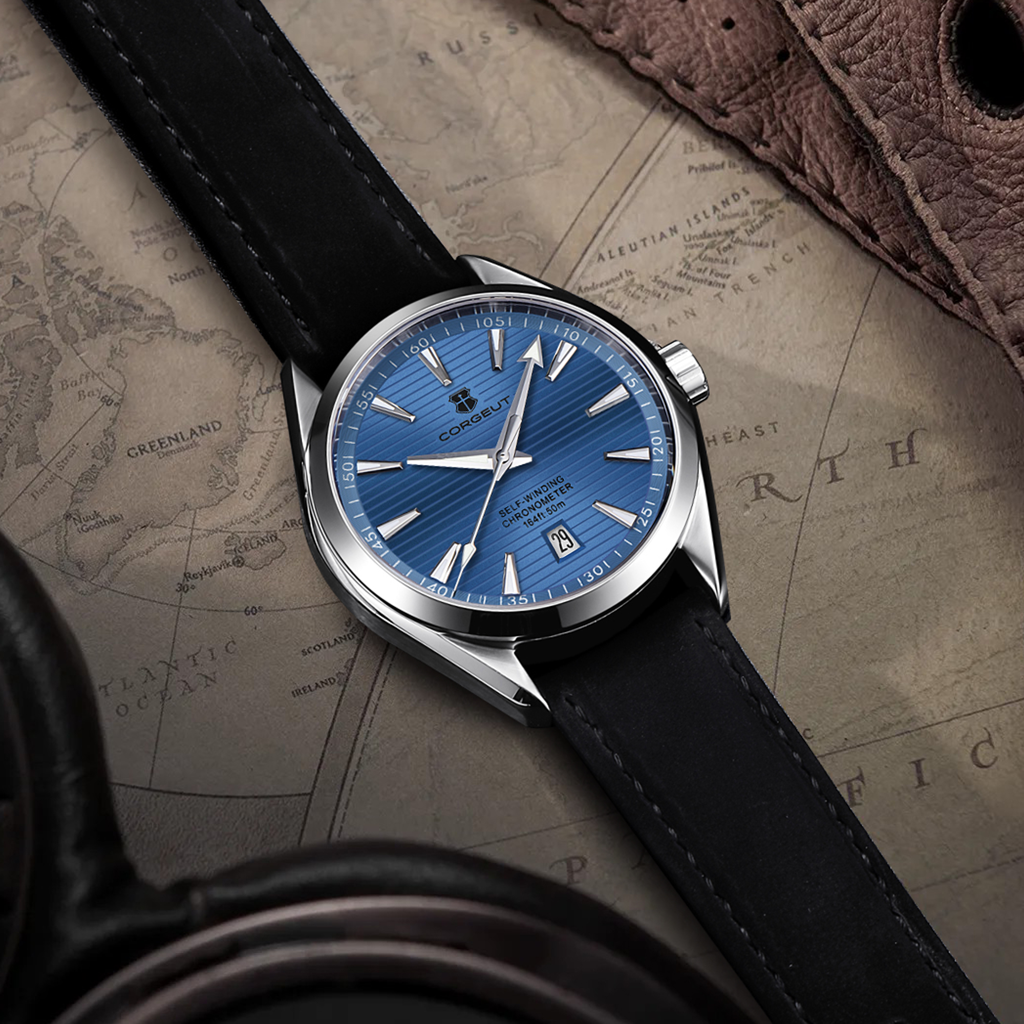 Luxury NH35 Movt Custom Logo 4 - مراجعة Luxury Watch Logos وسعره