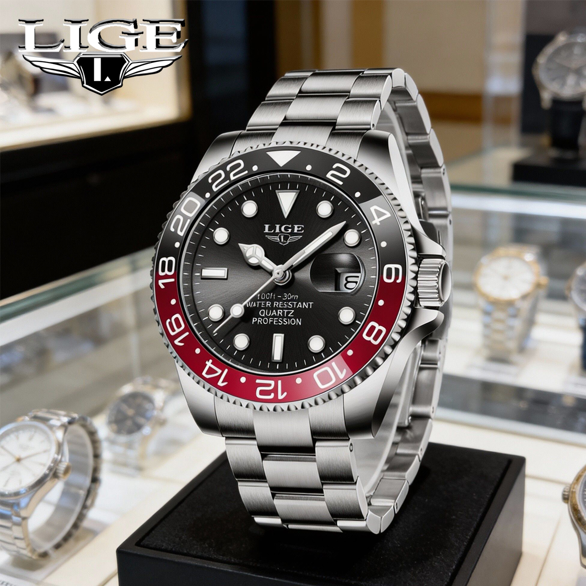 LIGE New Luxury Couple Watches - مراجعة Luxury Watch Organizer وسعره