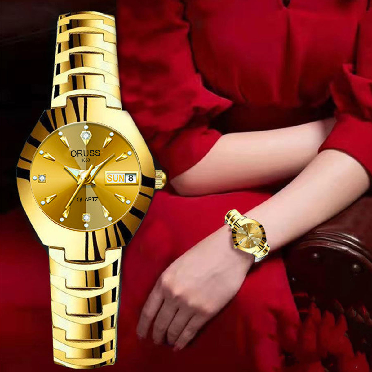 ORUSS Hot Brand Ladies' Watch  - مراجعة Luxury Watch Green وسعره