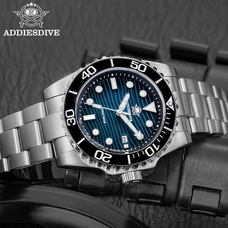 ADDIESDIVE Men's 2115 Quartz W - مراجعة Luxury Watch Green وسعره