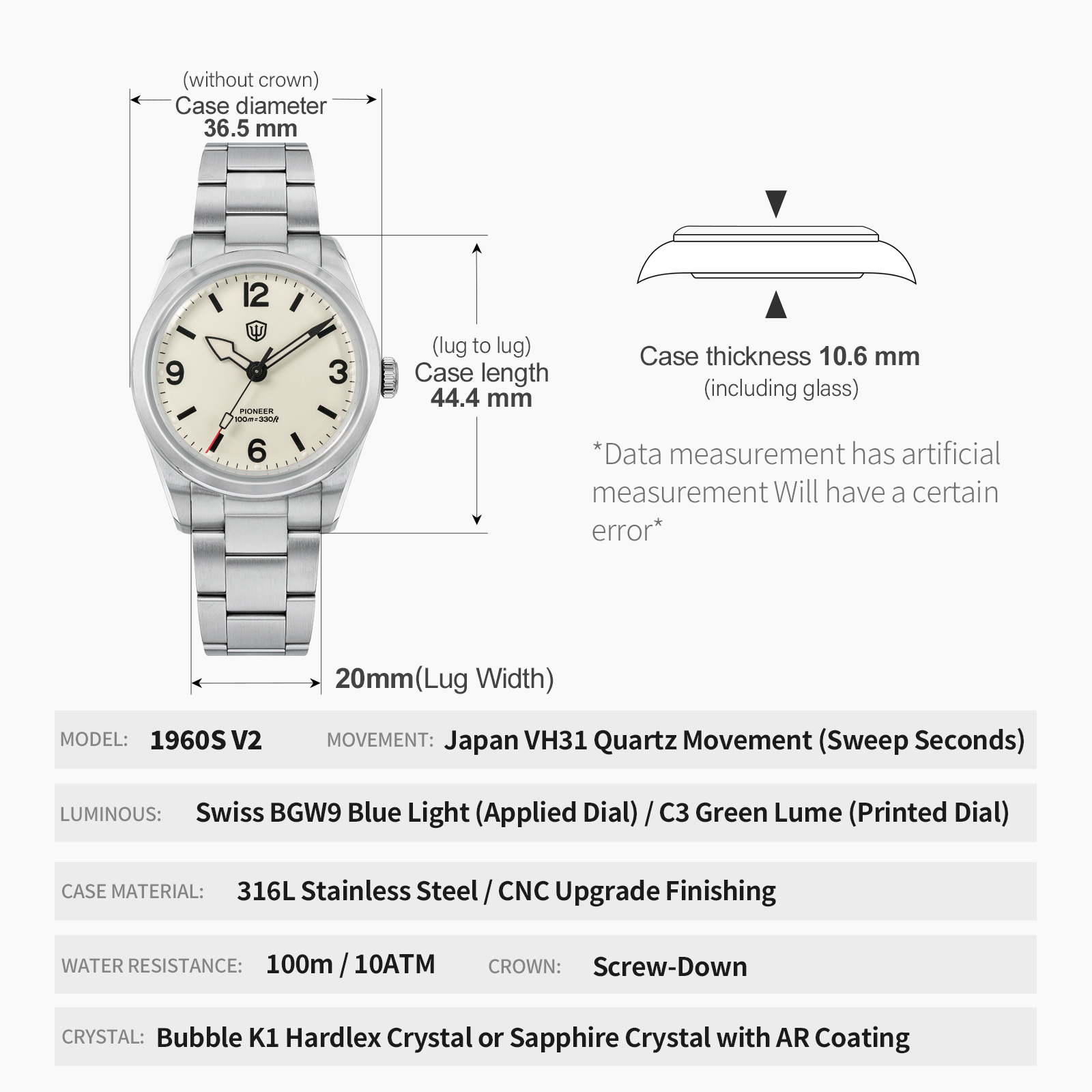 Watchdives WD1960S V2 Vintage  - مراجعة Luxury Watch With Green Dial وسعره