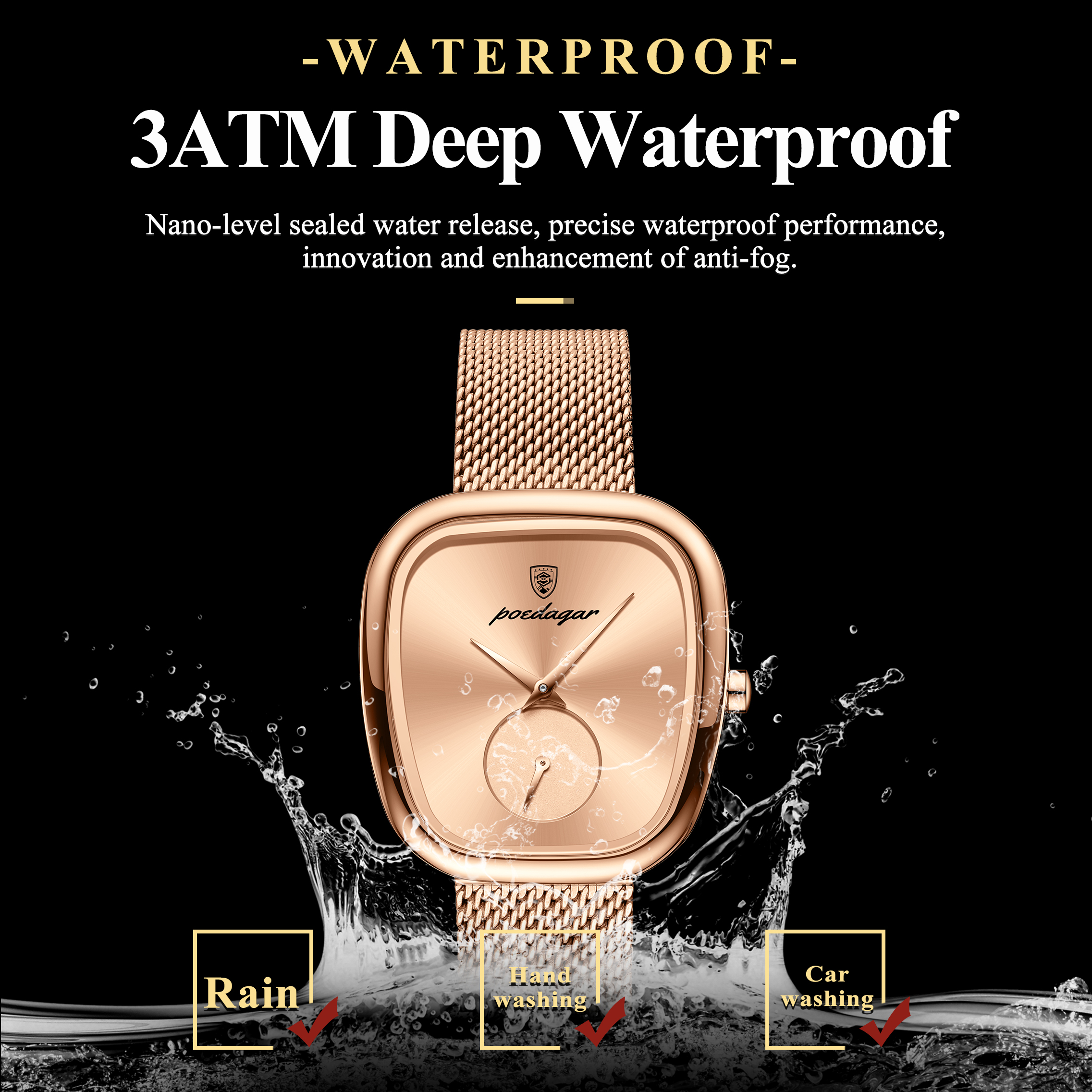 POEDAGAR Luxury Brand Woman Wa - مراجعة Lux Watch وسعره