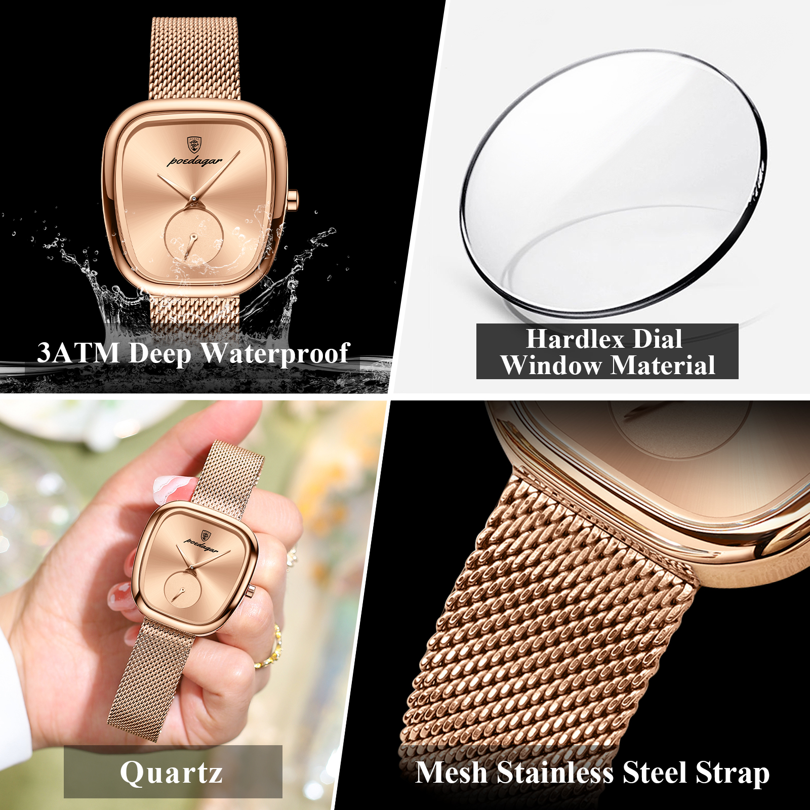 POEDAGAR Luxury Brand Woman Wa - مراجعة Lux Watch وسعره