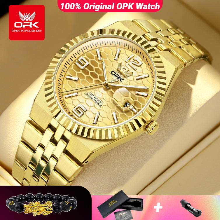 OPK 8186 Business Men's Watch  - مراجعة Luxury Watch Leather وسعره